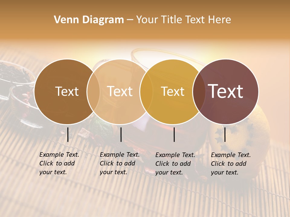 Drop Herbs Teapot PowerPoint Template