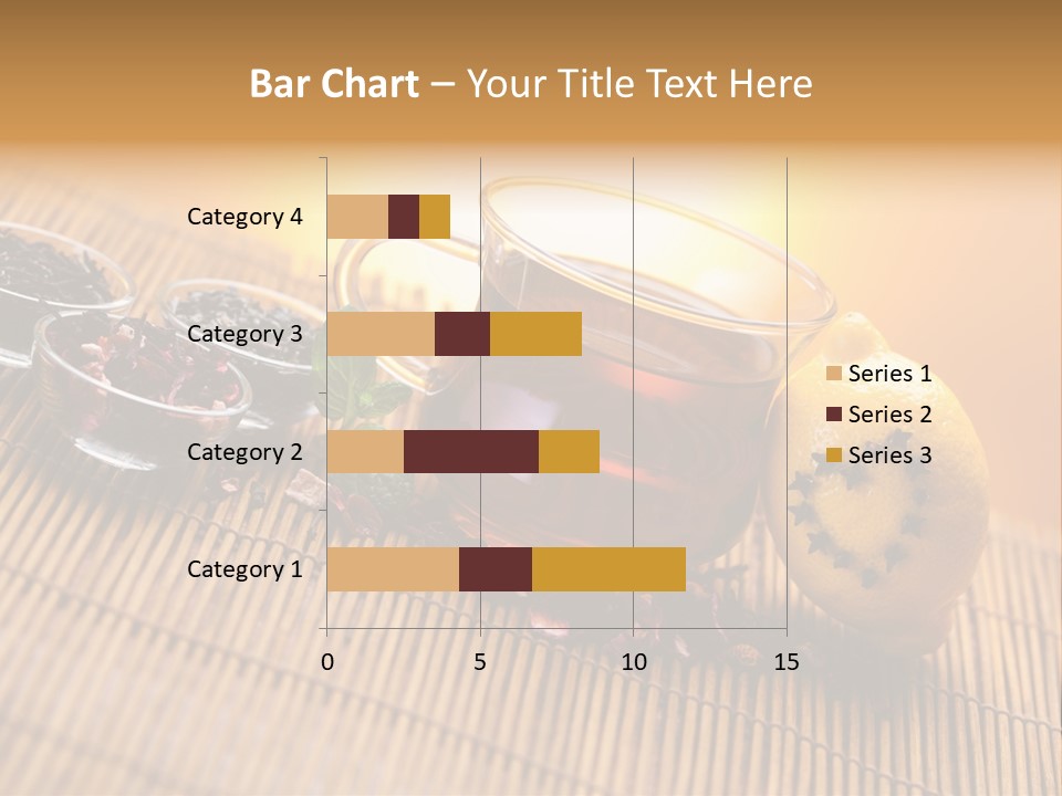 Drop Herbs Teapot PowerPoint Template