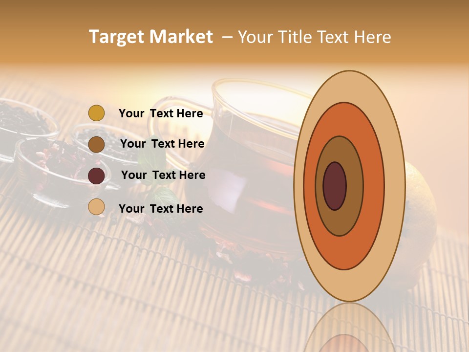 Drop Herbs Teapot PowerPoint Template