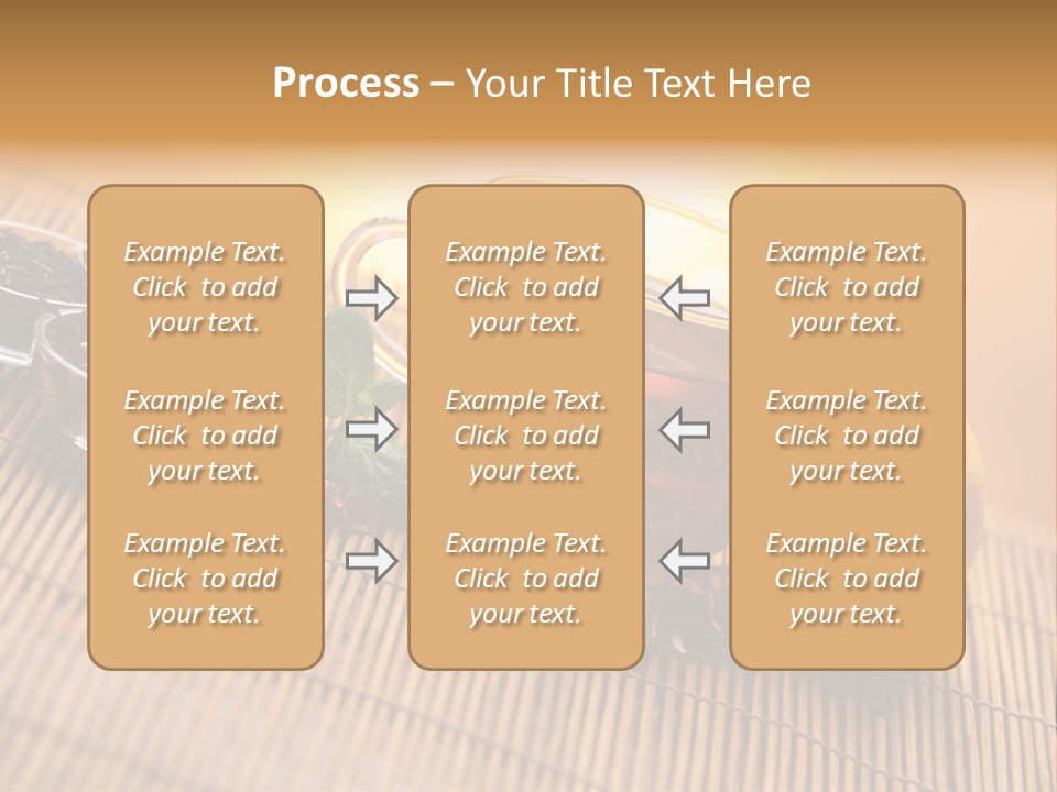 Drop Herbs Teapot PowerPoint Template