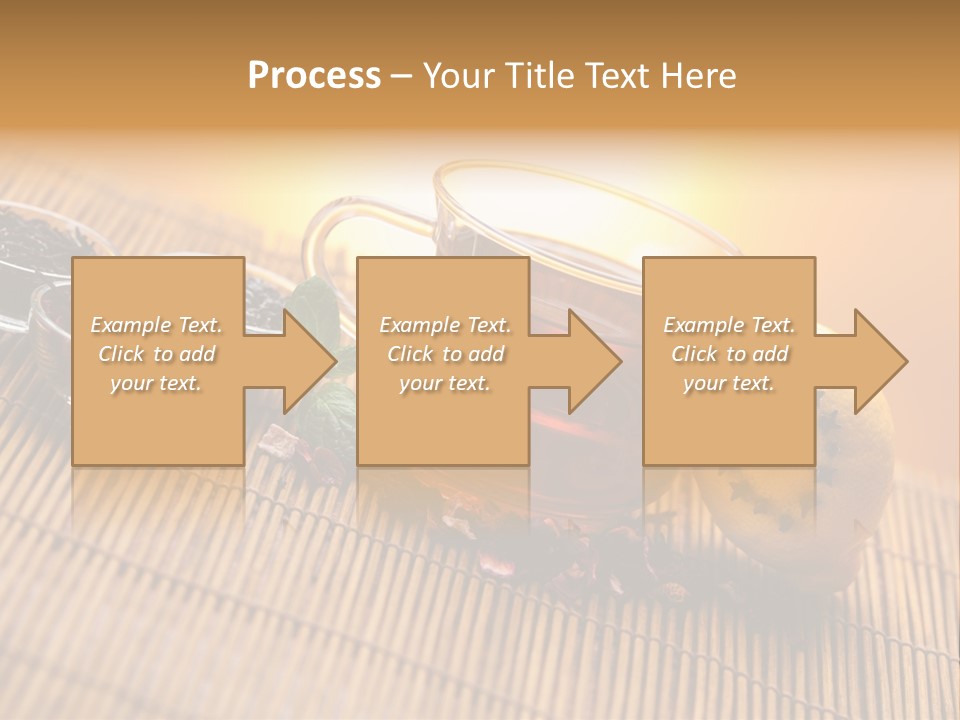 Drop Herbs Teapot PowerPoint Template