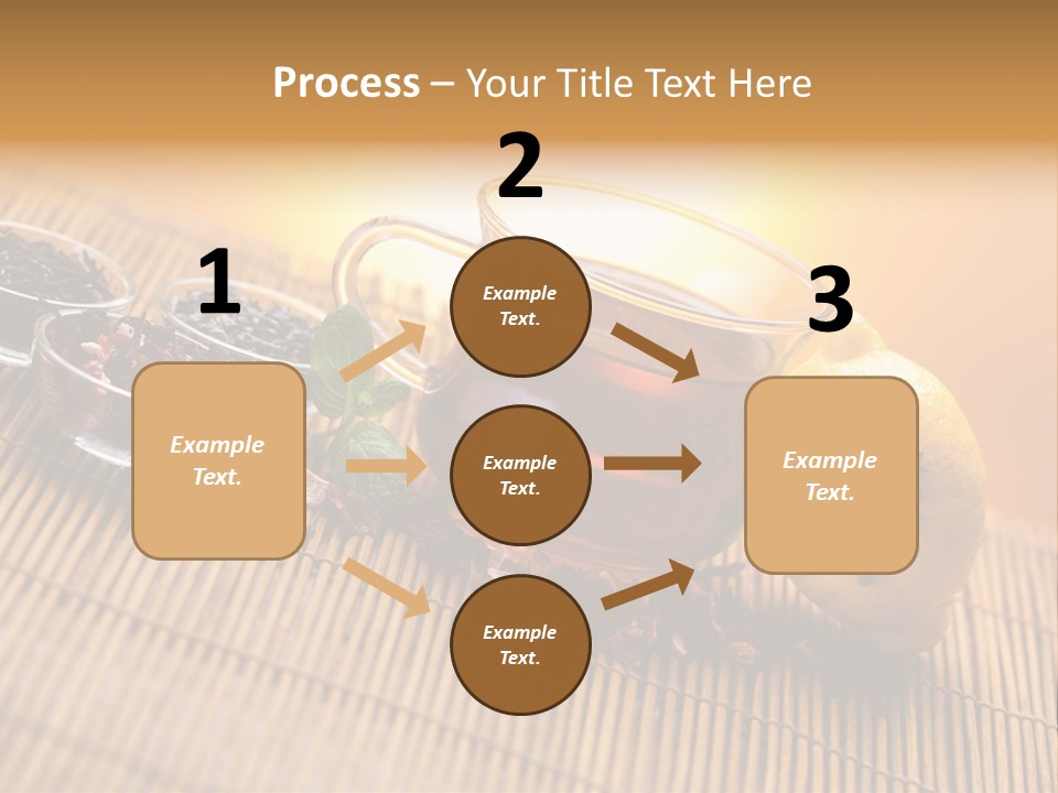 Drop Herbs Teapot PowerPoint Template