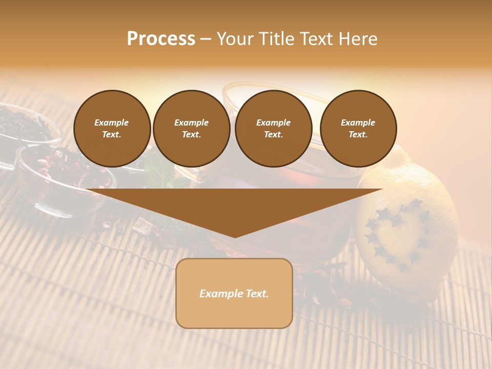 Drop Herbs Teapot PowerPoint Template