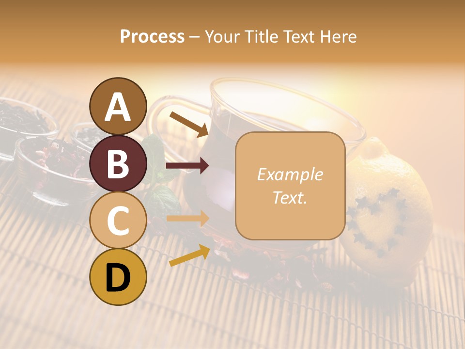 Drop Herbs Teapot PowerPoint Template