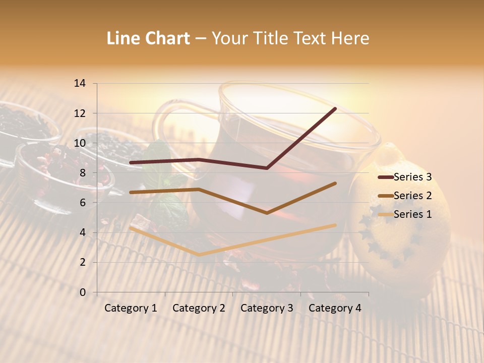 Drop Herbs Teapot PowerPoint Template