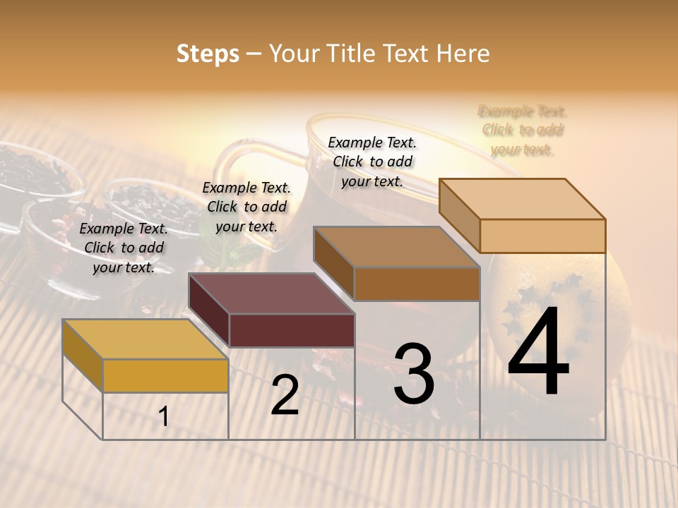 Drop Herbs Teapot PowerPoint Template