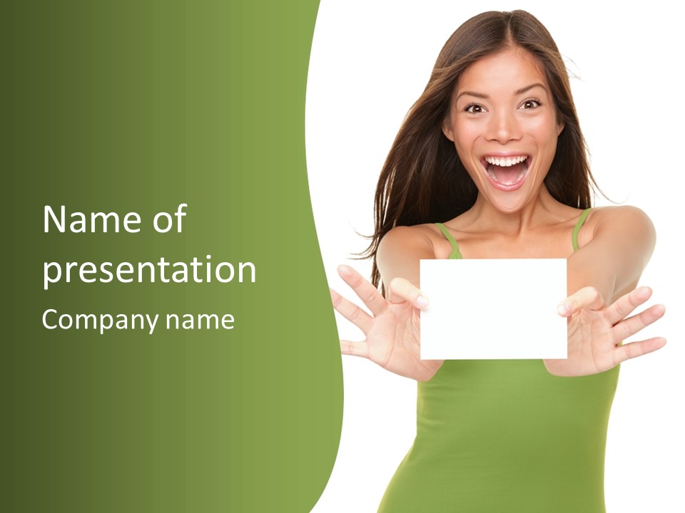 White Fun Caucasian PowerPoint Template