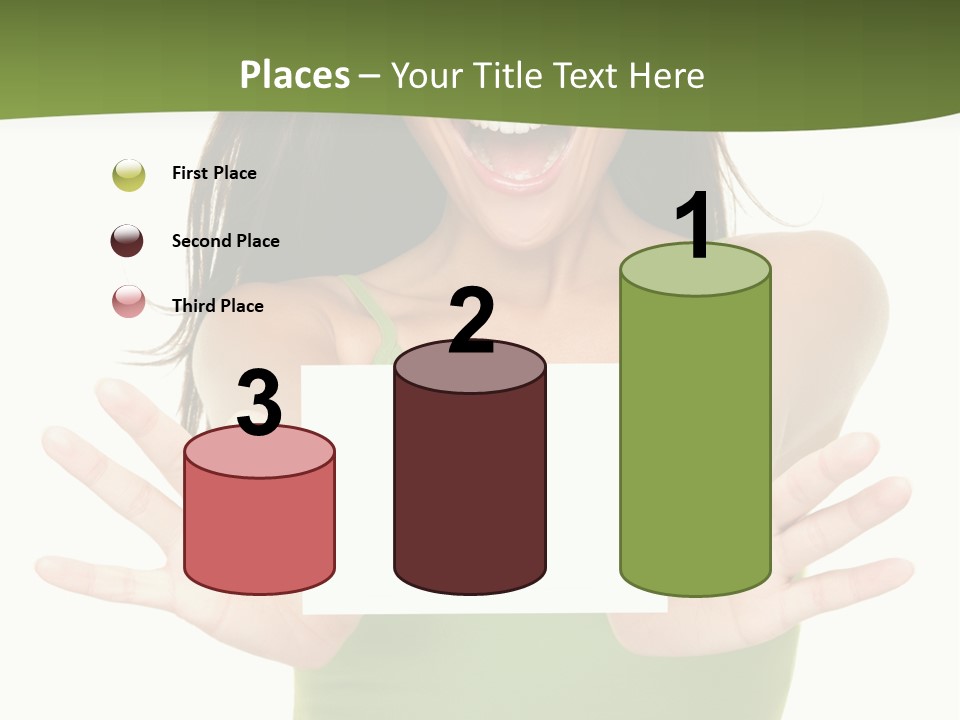 White Fun Caucasian PowerPoint Template