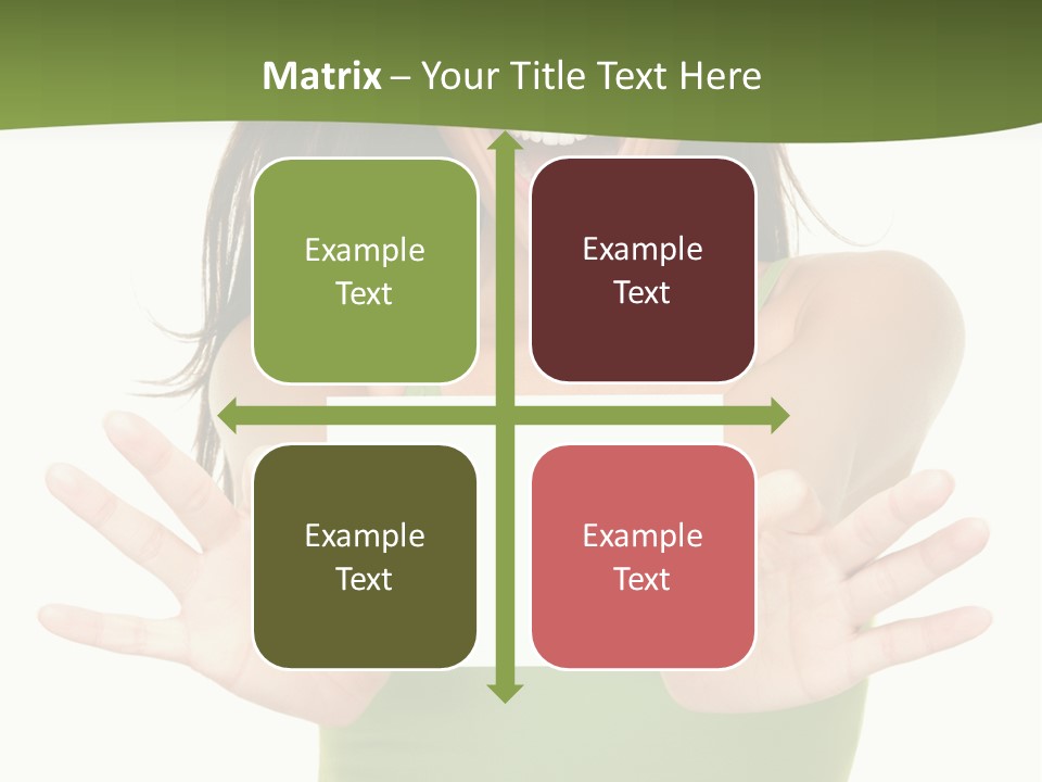 White Fun Caucasian PowerPoint Template