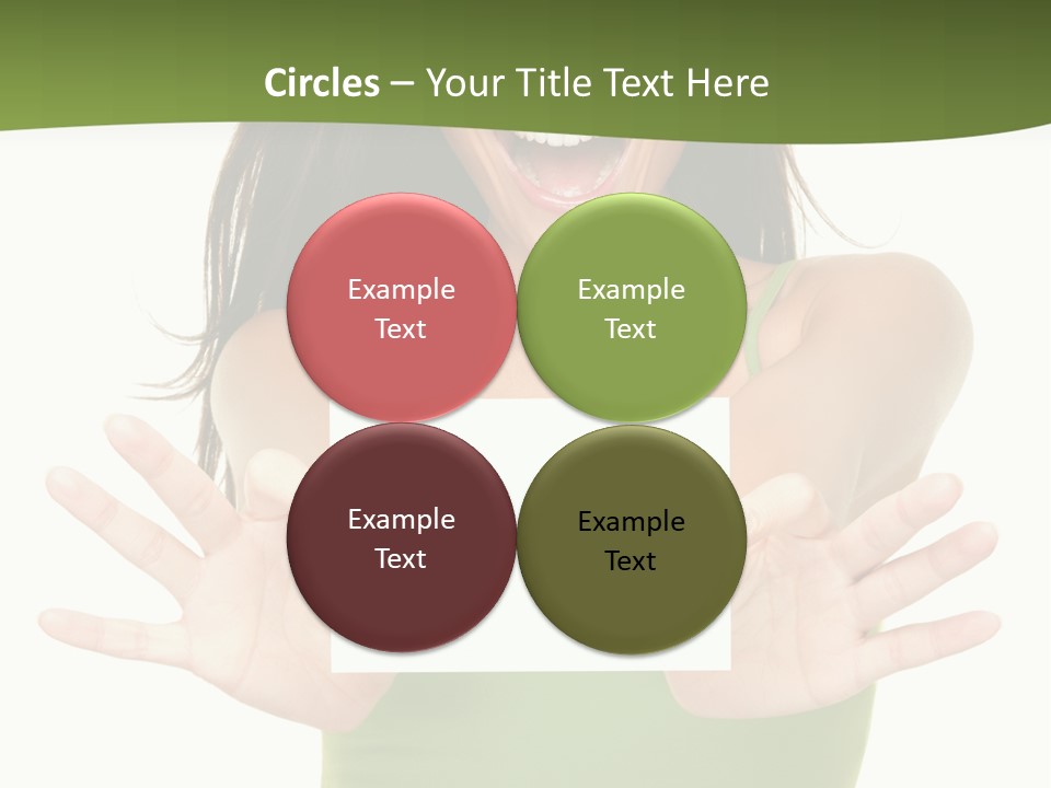 White Fun Caucasian PowerPoint Template