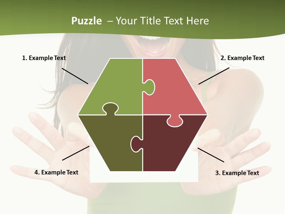 White Fun Caucasian PowerPoint Template