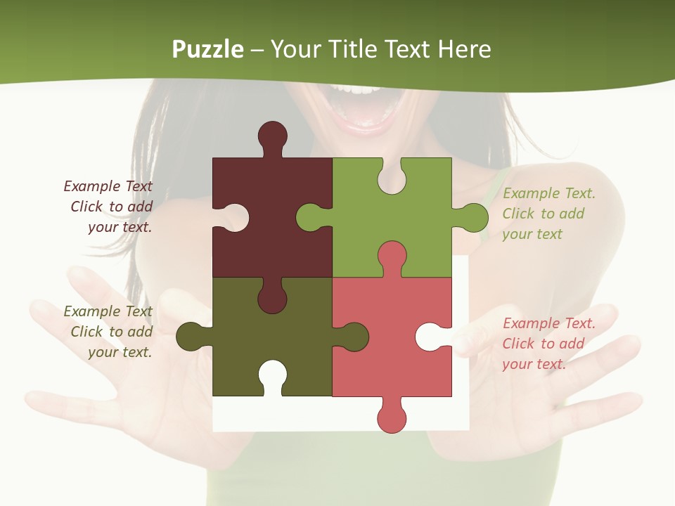 White Fun Caucasian PowerPoint Template