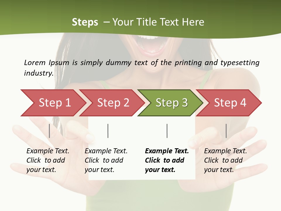 White Fun Caucasian PowerPoint Template