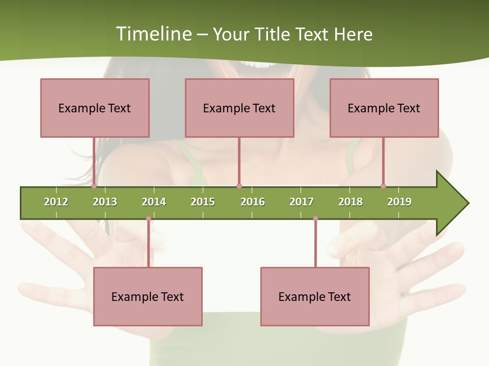 White Fun Caucasian PowerPoint Template