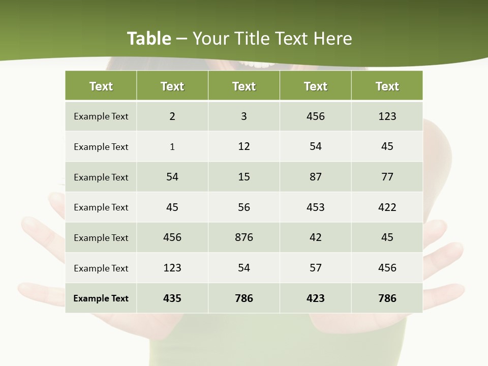 White Fun Caucasian PowerPoint Template