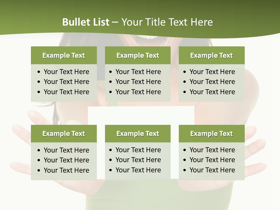 White Fun Caucasian PowerPoint Template