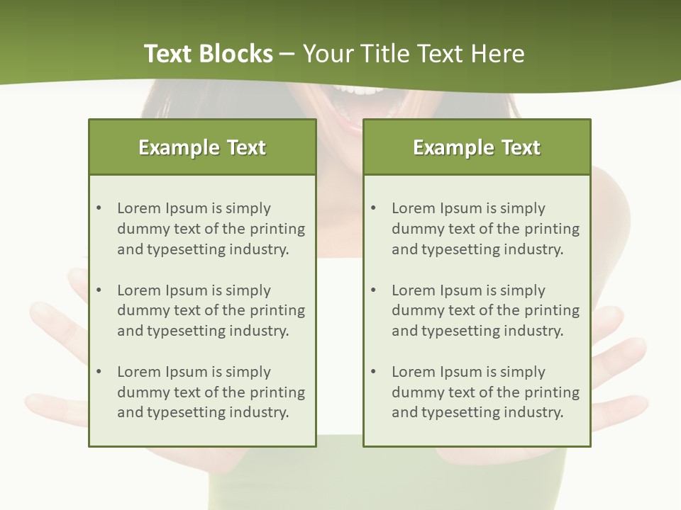 White Fun Caucasian PowerPoint Template