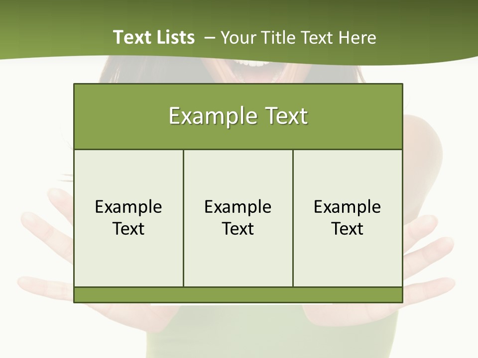 White Fun Caucasian PowerPoint Template