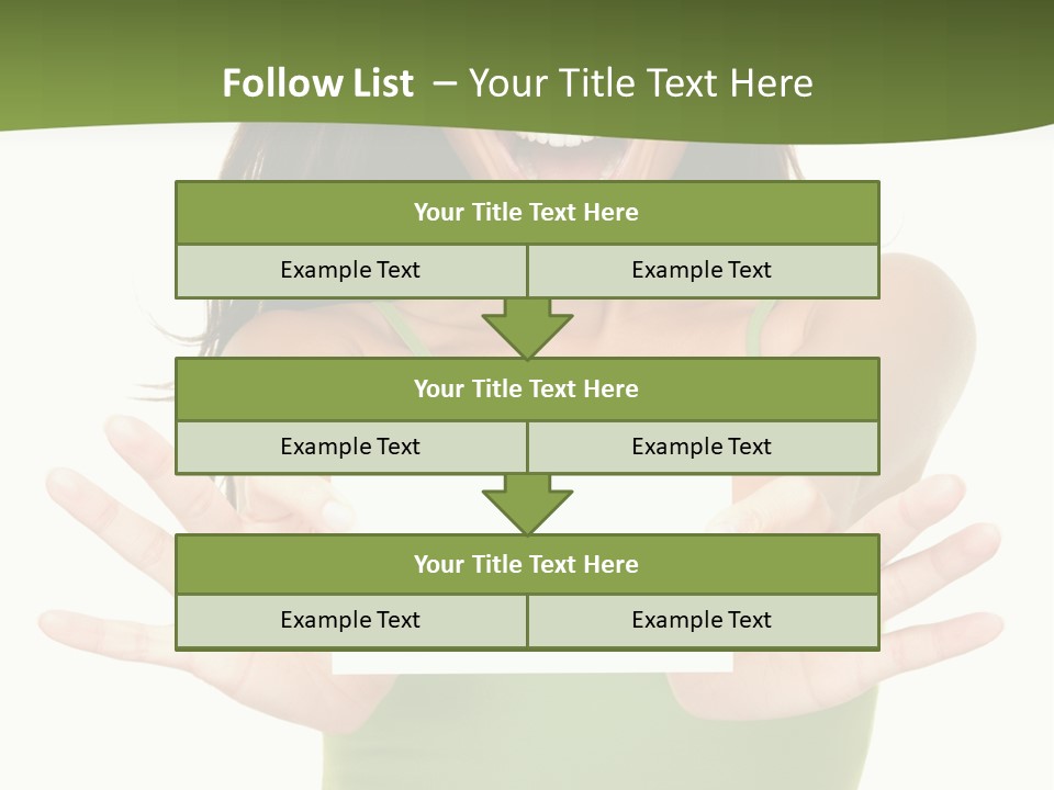 White Fun Caucasian PowerPoint Template
