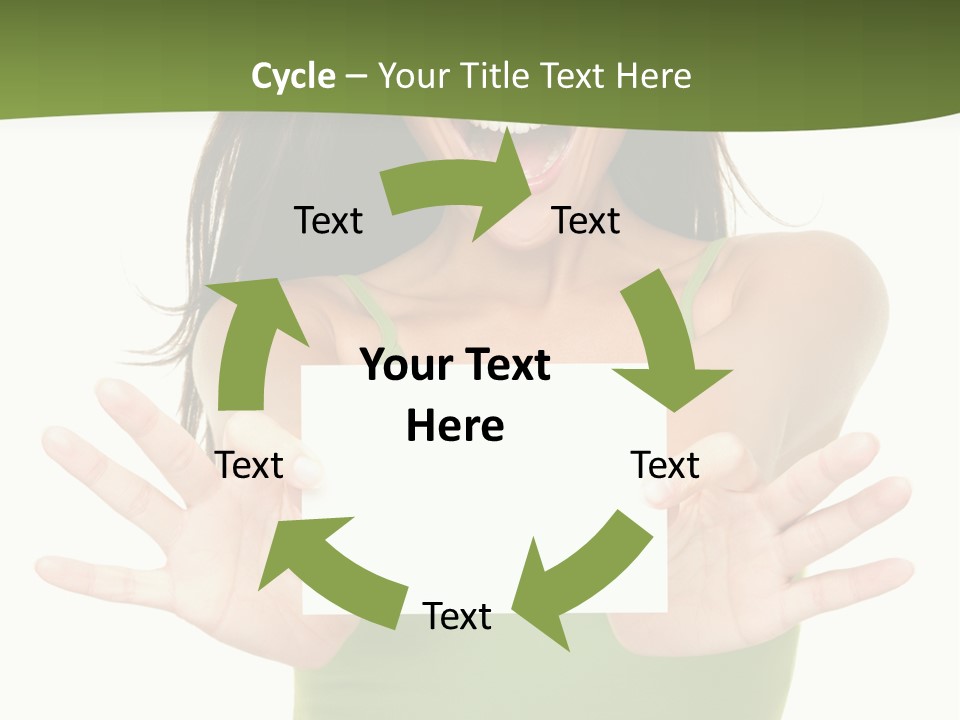 White Fun Caucasian PowerPoint Template