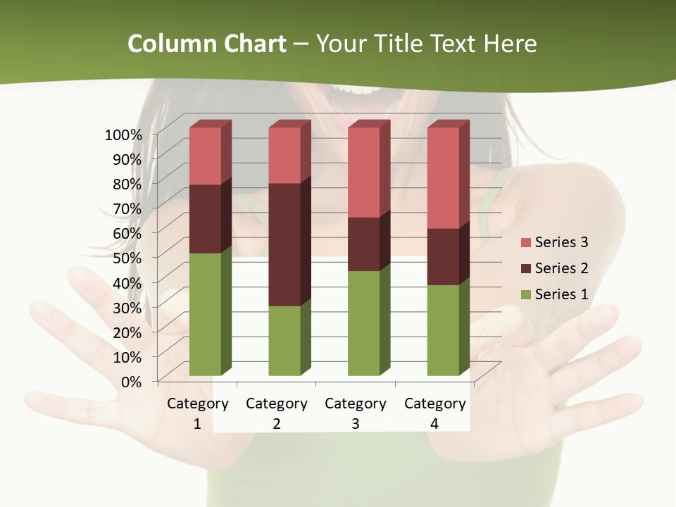 White Fun Caucasian PowerPoint Template