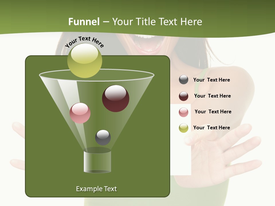 White Fun Caucasian PowerPoint Template