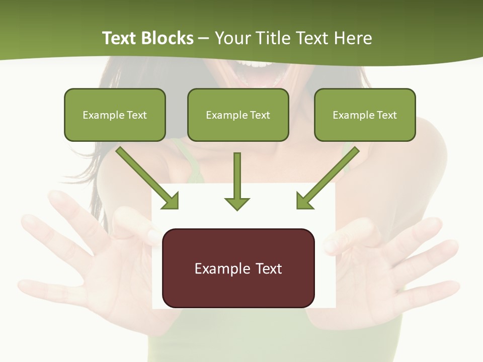 White Fun Caucasian PowerPoint Template