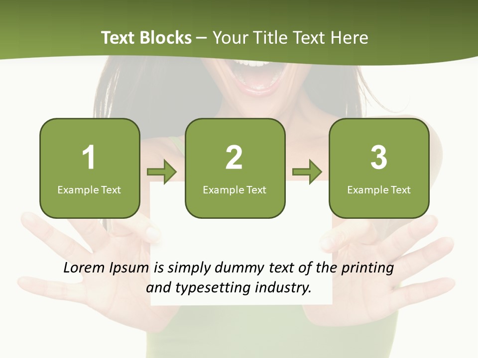 White Fun Caucasian PowerPoint Template