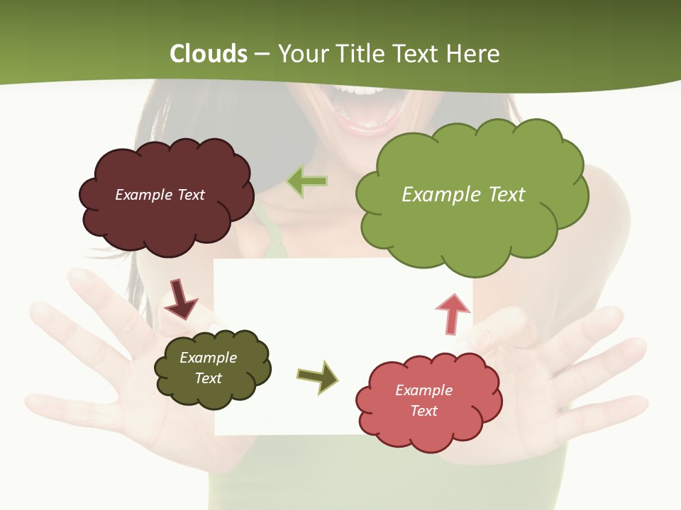 White Fun Caucasian PowerPoint Template