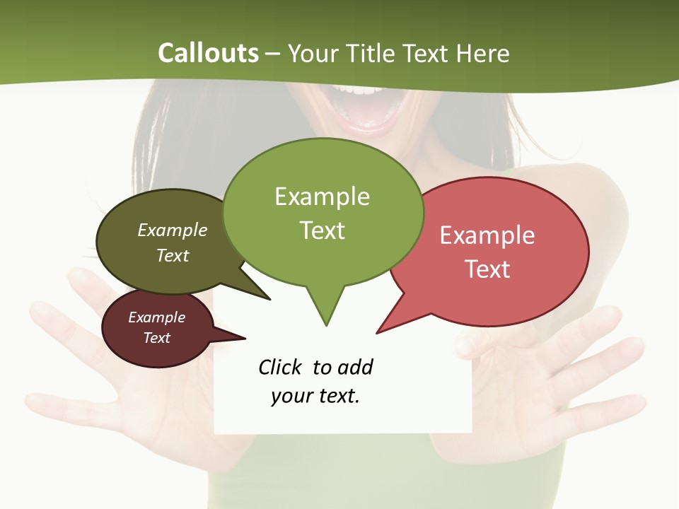 White Fun Caucasian PowerPoint Template