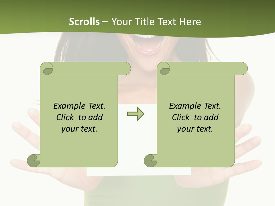 White Fun Caucasian PowerPoint Template