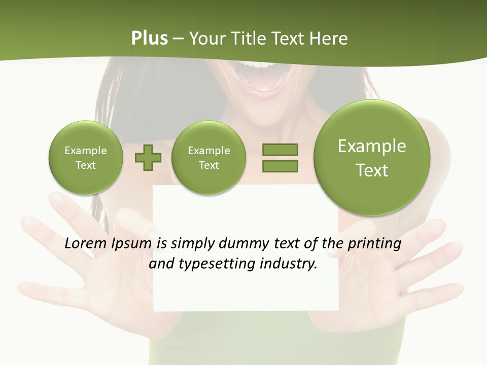 White Fun Caucasian PowerPoint Template