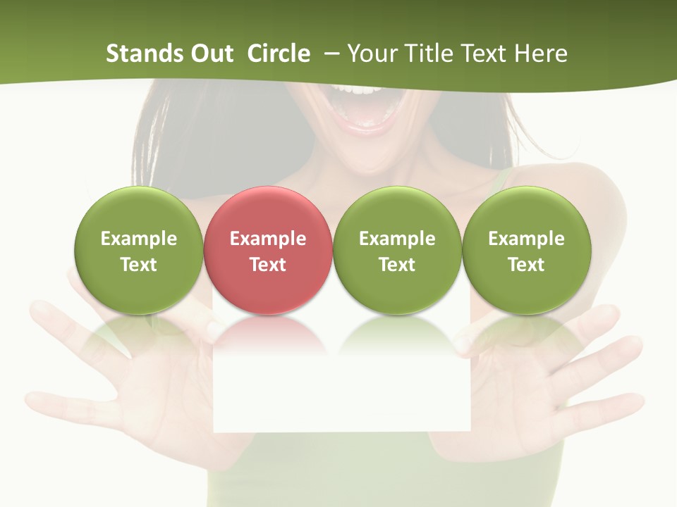 White Fun Caucasian PowerPoint Template