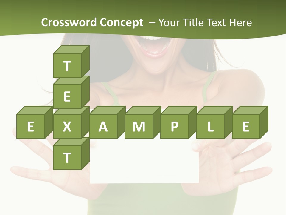 White Fun Caucasian PowerPoint Template