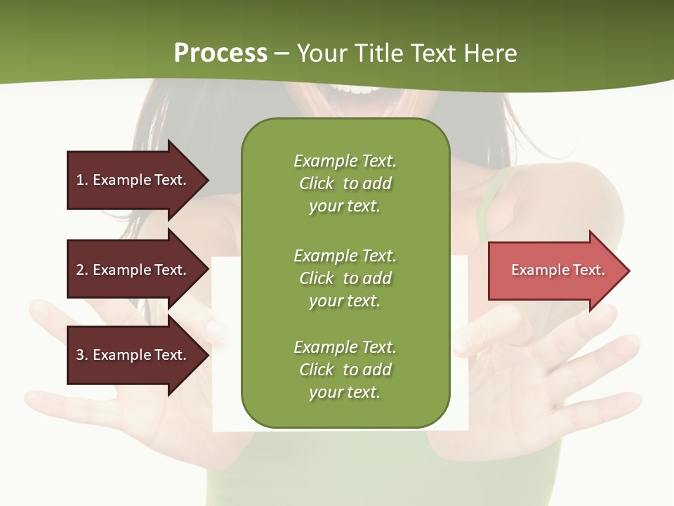 White Fun Caucasian PowerPoint Template