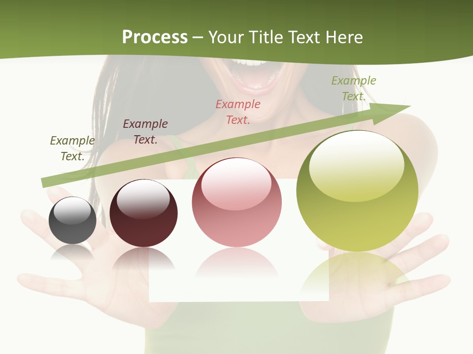 White Fun Caucasian PowerPoint Template