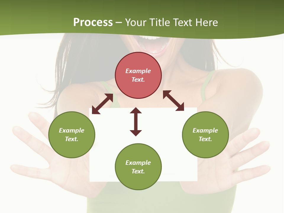 White Fun Caucasian PowerPoint Template