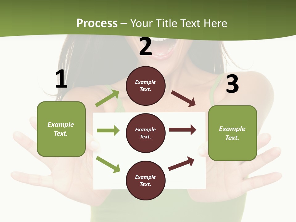 White Fun Caucasian PowerPoint Template