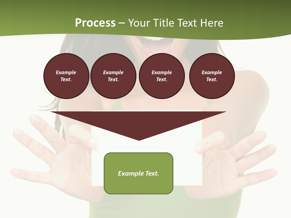 White Fun Caucasian PowerPoint Template