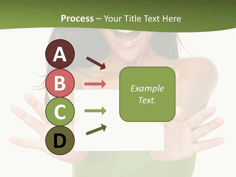 White Fun Caucasian PowerPoint Template