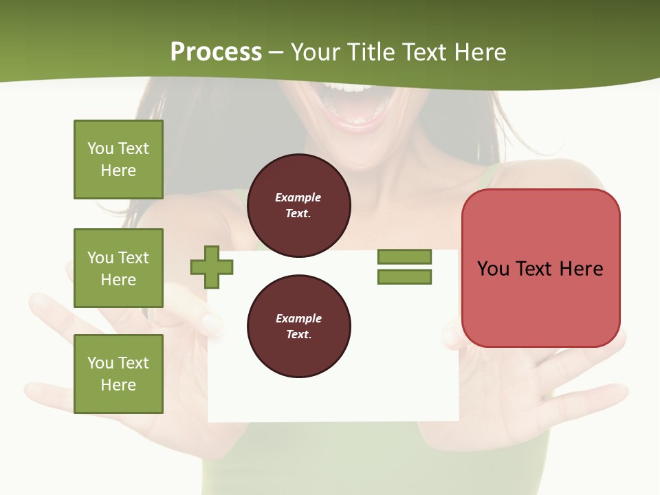White Fun Caucasian PowerPoint Template