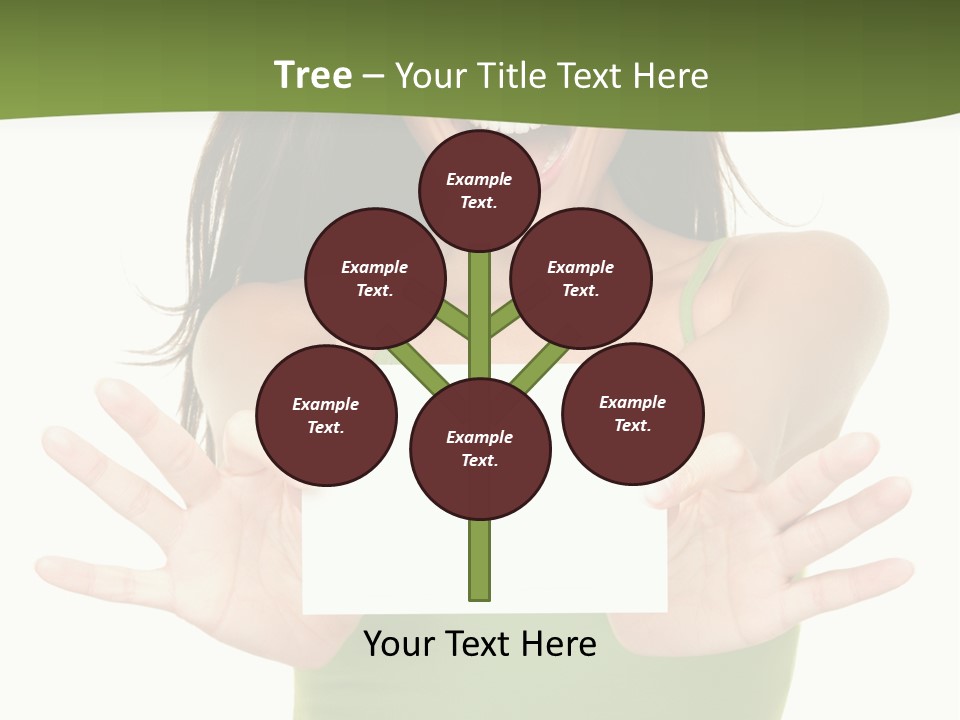 White Fun Caucasian PowerPoint Template