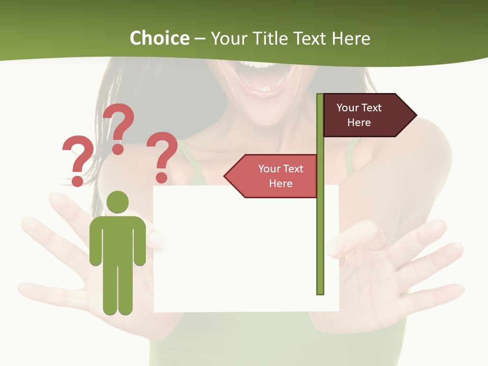 White Fun Caucasian PowerPoint Template