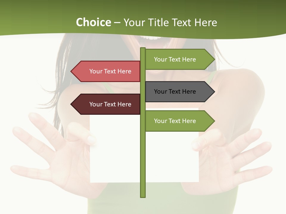 White Fun Caucasian PowerPoint Template