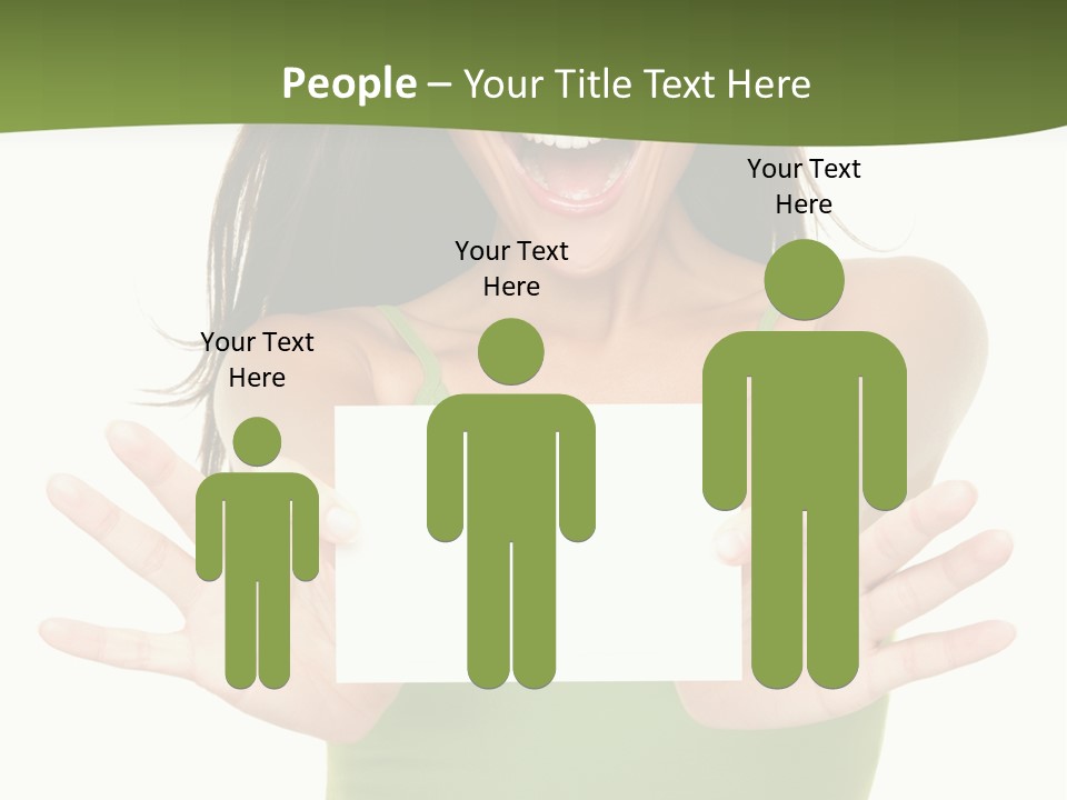 White Fun Caucasian PowerPoint Template