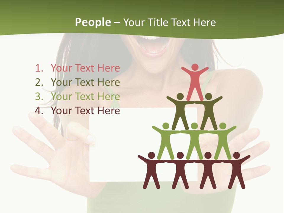 White Fun Caucasian PowerPoint Template