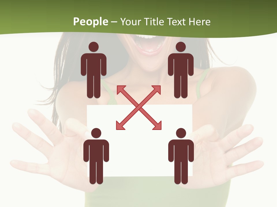 White Fun Caucasian PowerPoint Template