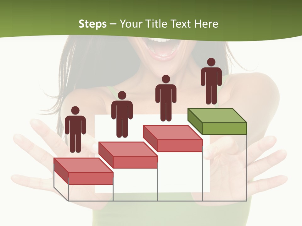 White Fun Caucasian PowerPoint Template