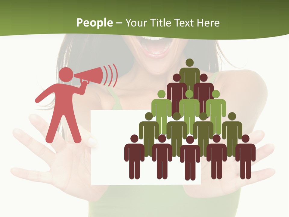 White Fun Caucasian PowerPoint Template