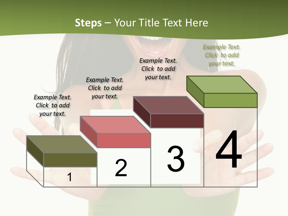 White Fun Caucasian PowerPoint Template